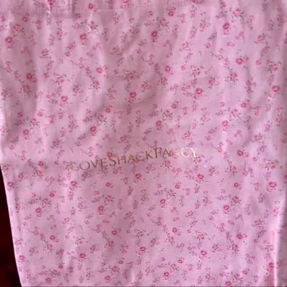 LoveShackFancy Pink Floral Tote Bag - Picture 4 of 13
